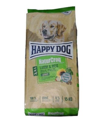 15kg Happy Dog Naturcroq Adult Lamm&Reis Hundefutter