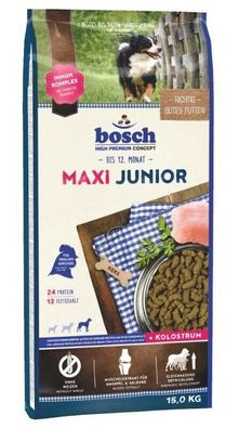 15kg Bosch Junior Maxi Hundefutter TOP PREIS