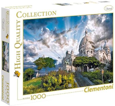 Clementoni Puzzle 39383 - Montmartre (1000 Teile) Puzzel Paris Frankreich