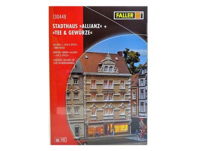 Modellbahn Bausatz Stadthaus Allianz + Tee & Gewürze, Faller H0 130448 neu, OVP