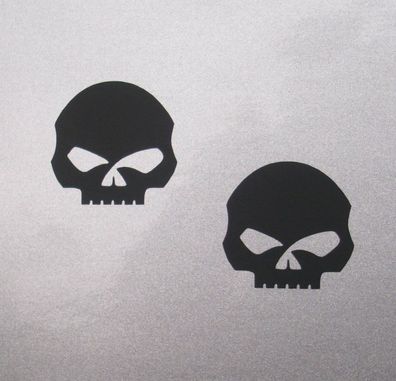 2x Aufkleber Sticker Harley Davidson Skull mini HelmAufkleber Sticker #0478