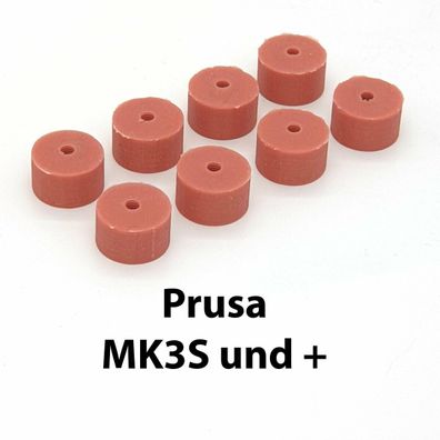 Silikonpuffer, Silikondämpfer für Prusa MK3S( + ) und baugl. 3D-Drucker