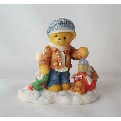 Cherished Teddies 1998 Rich Always Paws For Holiday Treats