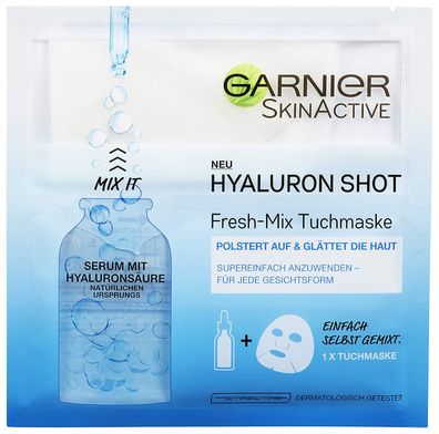Garnier SkinActive Hyaluron Shot Fresh-Mix Tuchmaske 33 gr