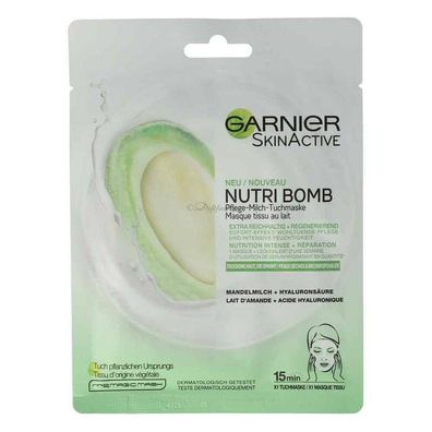 Garnier SkinActive Nutri Bomb Pflege-Milch-Maske Mandelmilch Tuchmaske 28 gr