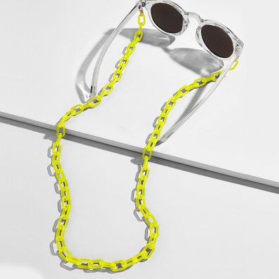 Breite Halsketten aus Acryl, rutschfestem und verstellbarem Brillenhalter