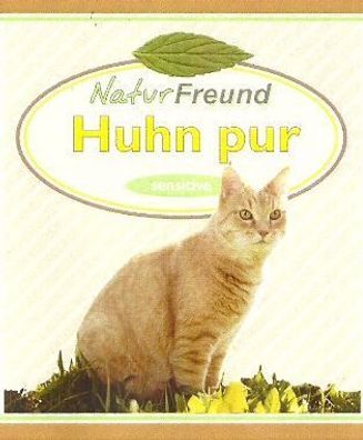 NaturFreund cat Sensitive Huhn pur 6 x 400g