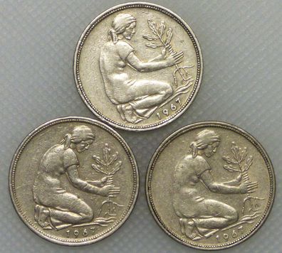 50 Pfennig 1967 D F J
