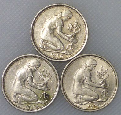 50 Pfennig 1976 D F J