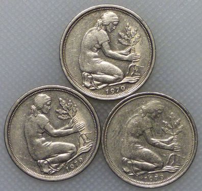 50 Pfennig 1979 D F J