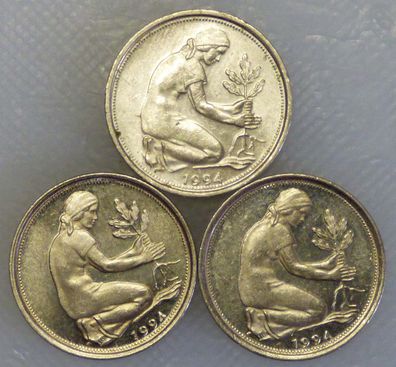 50 Pfennig 1994 A F G