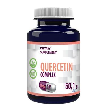 Quercetin Complex 500mg Serving 120 Vegan Capsules Hepatica