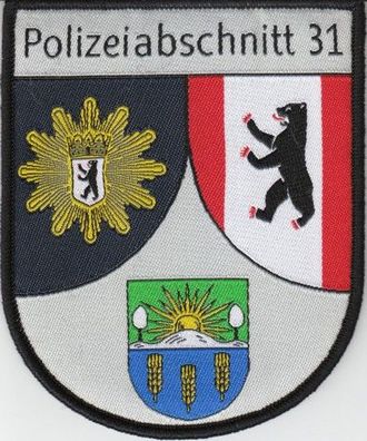 Klettabzeichen Polizei Berlin - Polizeiabschnitt 31 neu