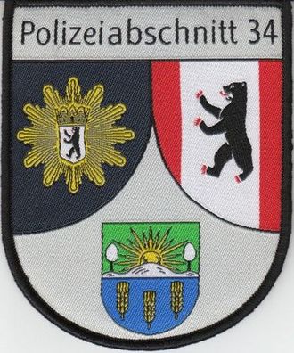 Klettabzeichen Polizei Berlin - Polizeiabschnitt 34