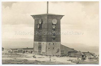 Brocken im Harz - Funkturm - Altes Foto 1950er