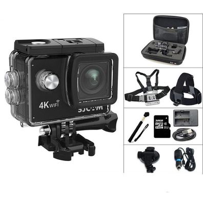 Air Action Wifi 4k 2,0 Zoll LCD-Bildschirm, wasserdichte Mini-Helmkamera