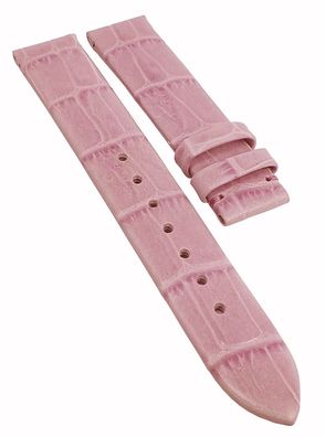 Candino | Uhrenarmband Leder rosa Kroko-Optik ohne Schließe | C4360/3