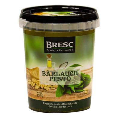 Bresc Bärlauch Pesto 2x 450g intensive Kräutermischung grünes Pesto Würz-Sauce mild