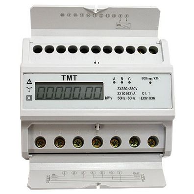 Digitaler Drehstromzähler Stromzähler Starkstrom Zwischenzähler 380/400V DIN-Hutsc...