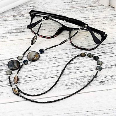 Mode Lesebrille Kette für Frauen Muschel Perlen Sonnenbrille Lanyard halten