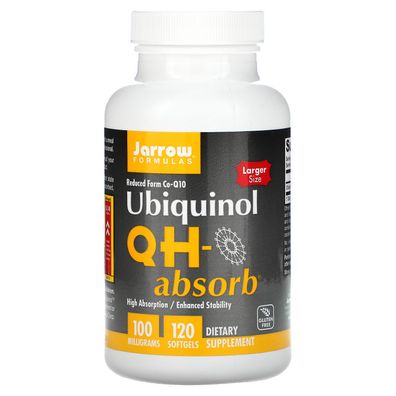 Jarrow Formulas, Ubiquinol, QH-Absorb, 100 mg, 120 Weichkapseln