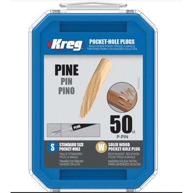 KREG Pocket-Hole Dübel Kiefer P-PIN Holzdübel Kiefer 50 Stück