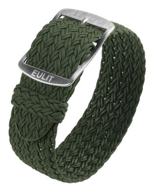 Eulit Atlantic Perlon Durchzugsband grün | Textil gleichlaufend