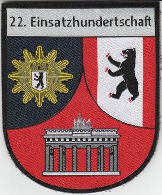 Klettabzeichen Polizei Berlin - 22. Einsatzhundertschaft