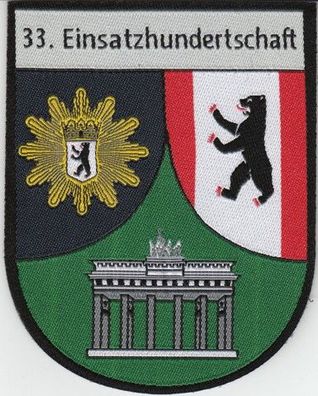 Klettabzeichen Polizei Berlin - 33. Einsatzhundertschaft