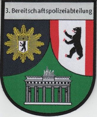 Klettabzeichen Polizei Berlin - 3. Bereitschaftspolizeiabteilung
