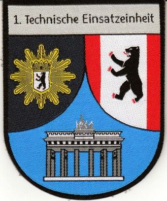 Klettabzeichen Polizei Berlin - 1. Technische Einsatzeinheit