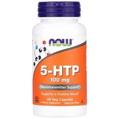 Now Foods, 5-HTP, 100 mg, 60 vegetarische Kapseln