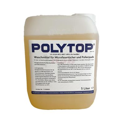 Polytop Waschmittel für Microfasertücher und Polierpads 5 L