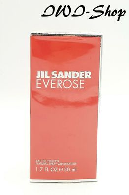 Jil Sander Everose 50 ml Eau de Toilette EdT Damen Parfum Neu & Rar for Woman