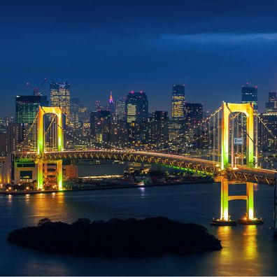 Muralo VLIES Fototapeten Tapeten XXL Tokio Brücke Panorama 2754