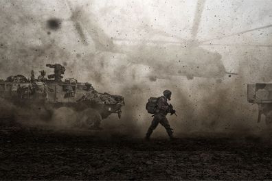 Muralo VLIES Fototapeten Tapeten XXL Militär Auf Der Wüste Panzer 4269
