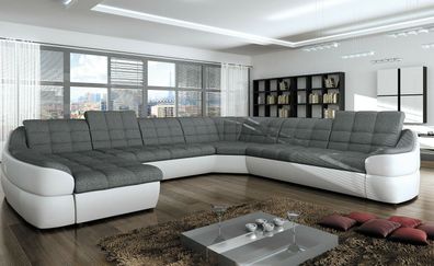 Couchgarnitur Infinity XL U Sofa mit Schlaffunktion Couch Polsterecke Ecksofa