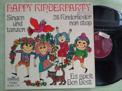 LP Intercord Happy Kinderparty singen tanzen Ben Best 28 Kinderlieder Vinyl