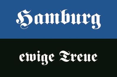 Fahne Flagge Hamburg ewige Treue Premiumqualität