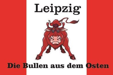 Fahne Flagge Leipzig Die Bullen aus dem Osten Premiumqualität
