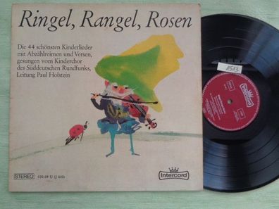 LP Intercord Ringel Rangel Rosen 44 Kinderlieder Abzählreime Verse Paul Holstein