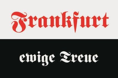 Fahne Flagge Frankfurt ewige Treue Premiumqualität