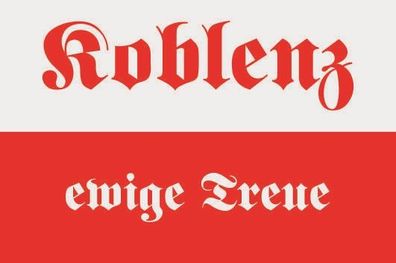 Fahne Flagge Koblenz ewige Treue Premiumqualität