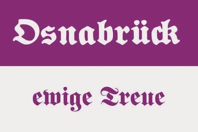 Fahne Flagge Osnabrück ewige Treue Premiumqualität