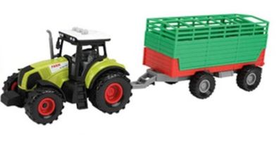 Traktor mit Hänger Licht und Sound Viehanhäger Kinderspielzeug