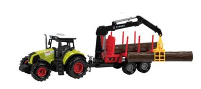 Traktor mit Hänger Licht und Sound Rückewagen Kinderspielzeug