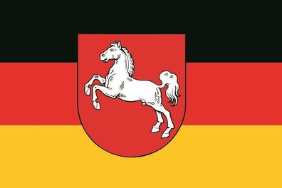Aufkleber Fahne Flagge Niedersachsen in verschiedene Größen