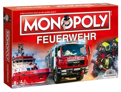 Monopoly Feuerwehr Edition 2021 Brettspiel Gesellschaftsspiel Spiel