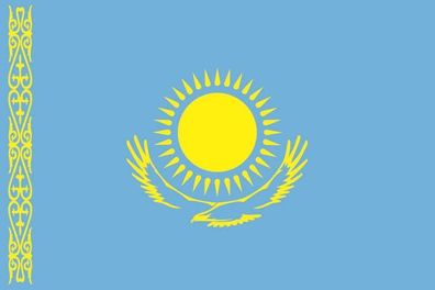 Aufkleber Fahne Flagge Kasachstan in verschiedene Größen