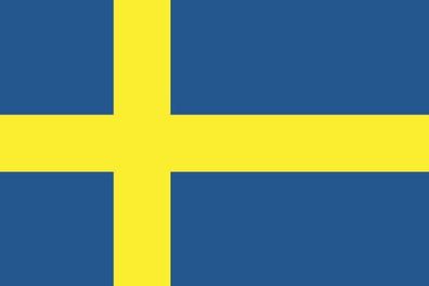 Aufkleber Fahne Flagge Schweden in verschiedene Größen